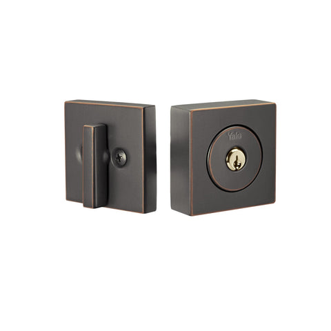 Flat Square Single Cylinder Mechanical Deadbolt